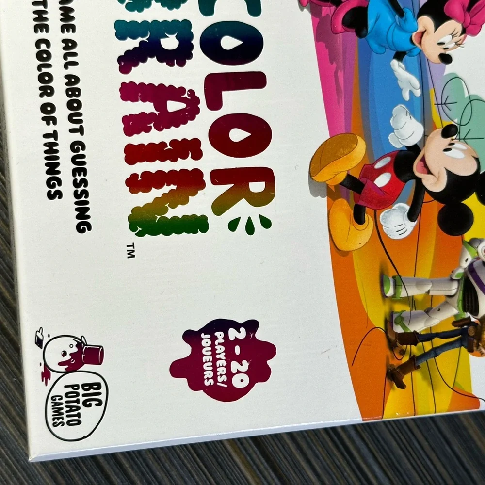 Disney Color‎ Brain Game Mickey Mouse Minnie Mouse Quiz Party Game Complete